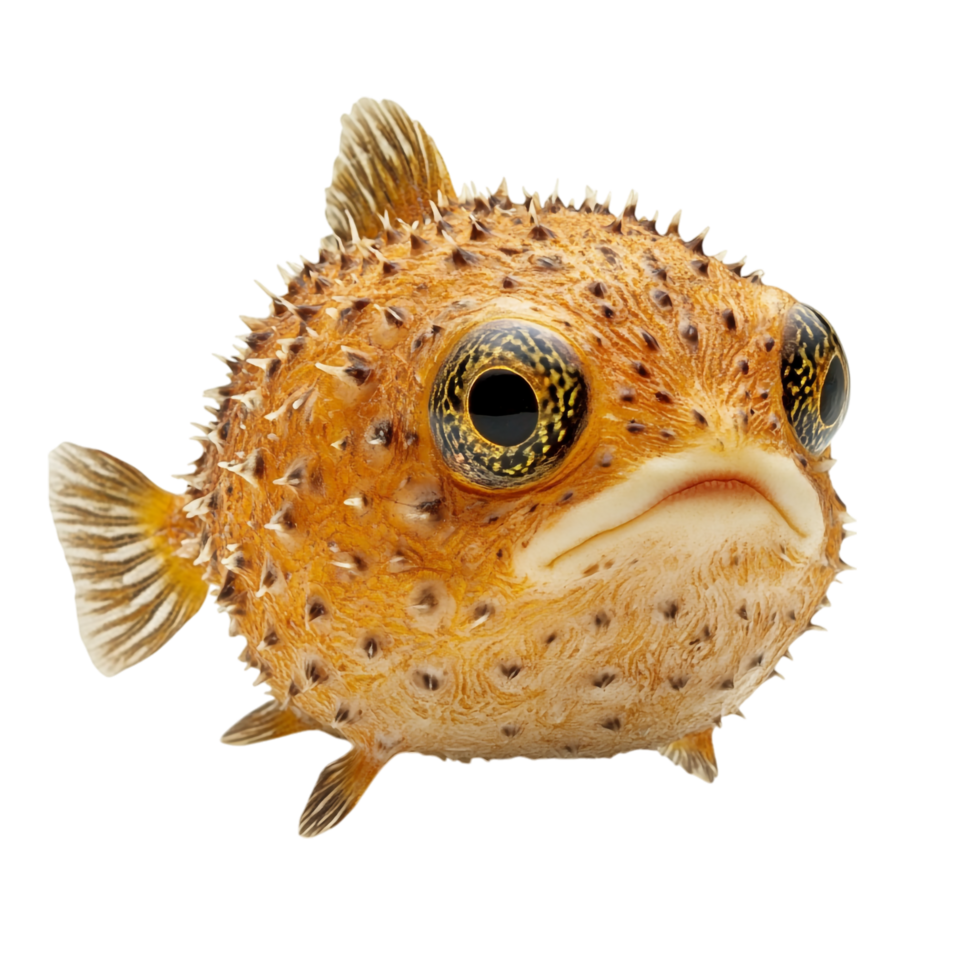 pufferfish on a transparent background png