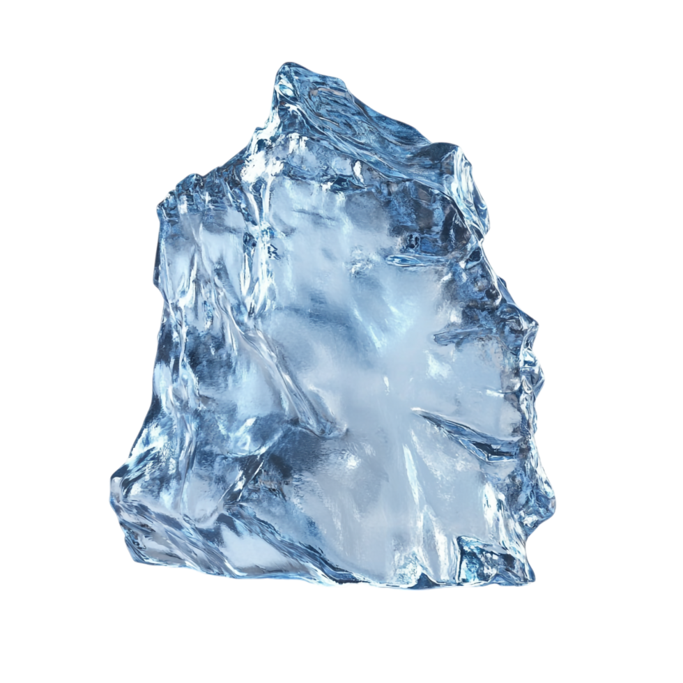 Ice on transparent background png
