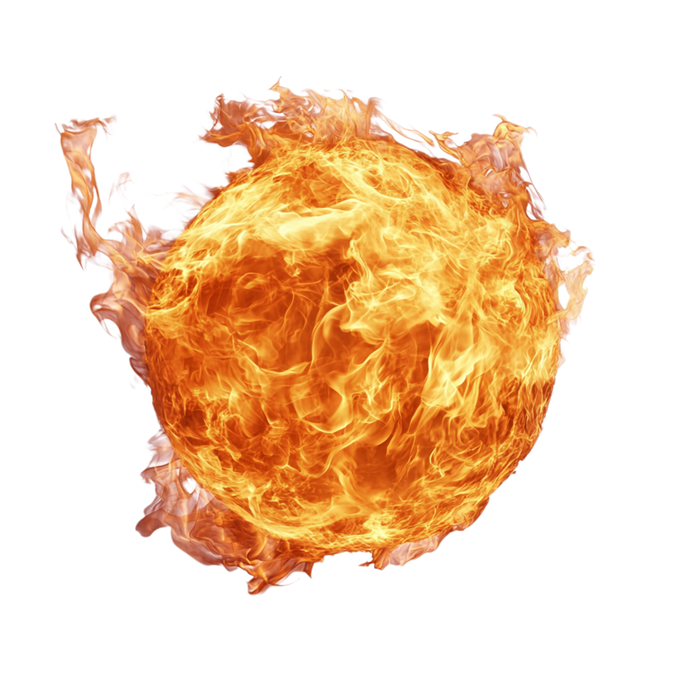 Fire Ball on transparent background png