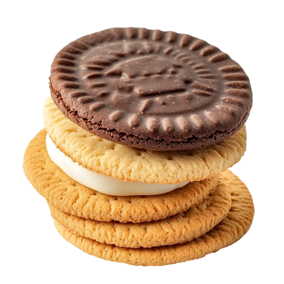 Chocolate Milk Cookies on transparent background png