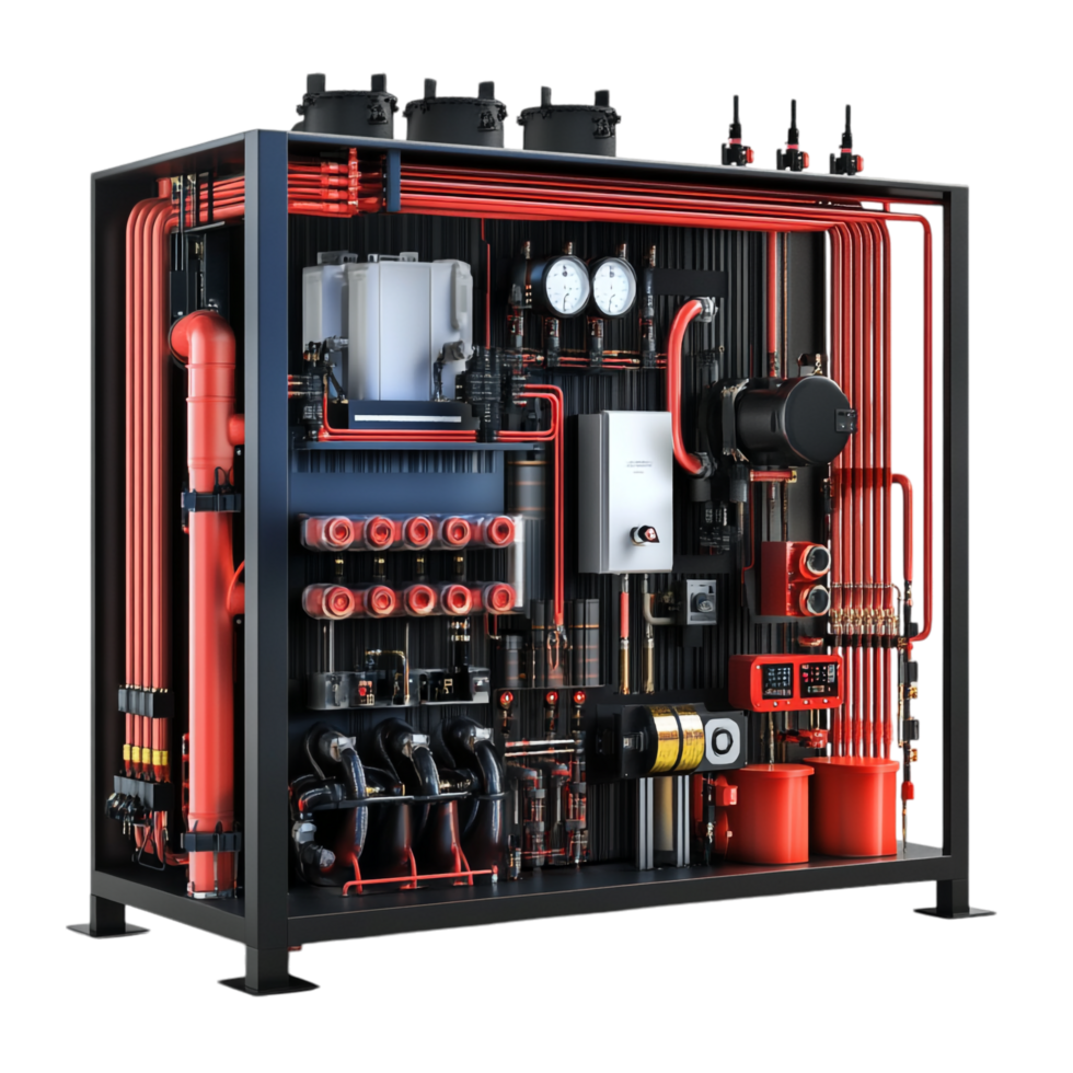 Fireproof System on transparent background png