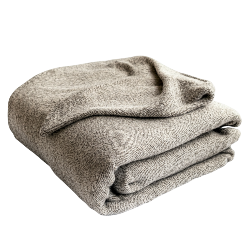 blanket on a transparent background rendered in 8K high detail png
