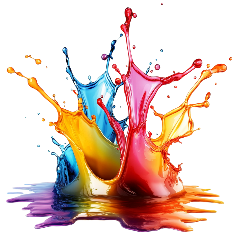 Fluid Splash on transparent background png