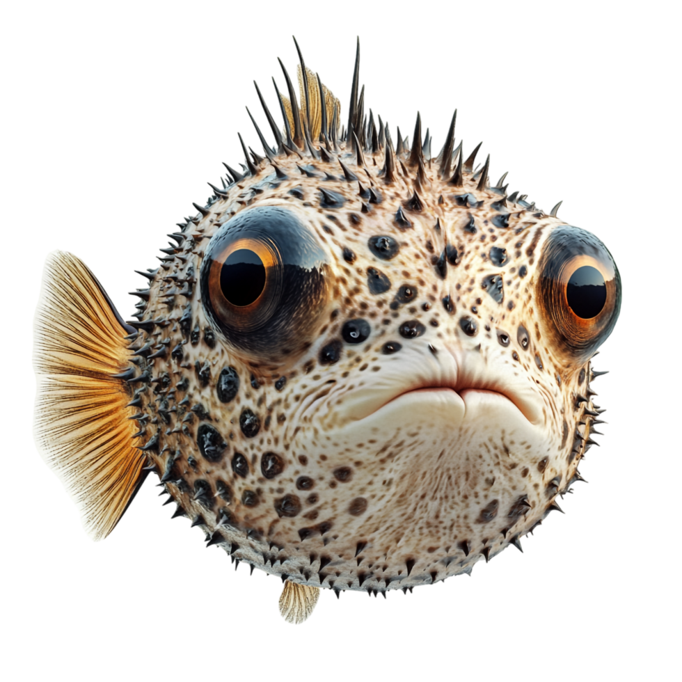 pufferfish on a transparent background png