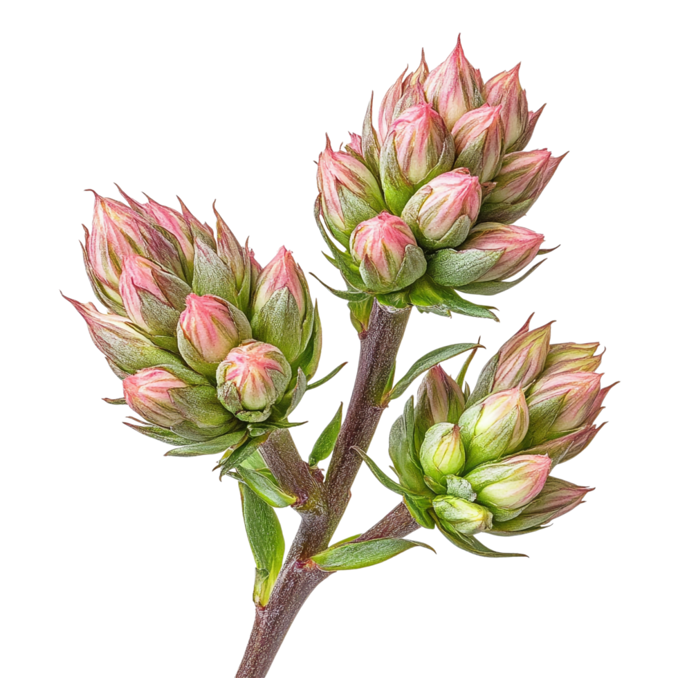 pink and green buds on a transparent background png