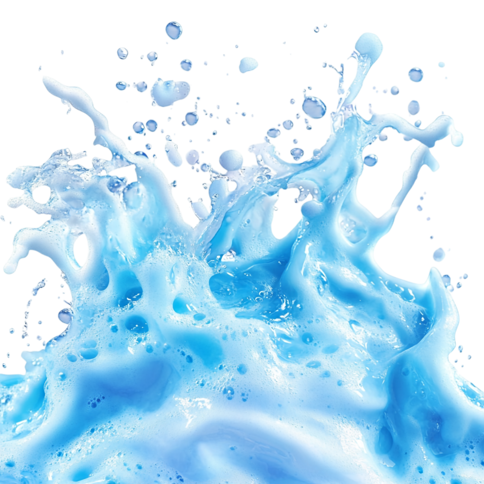 image of soapy water on a transparent background png