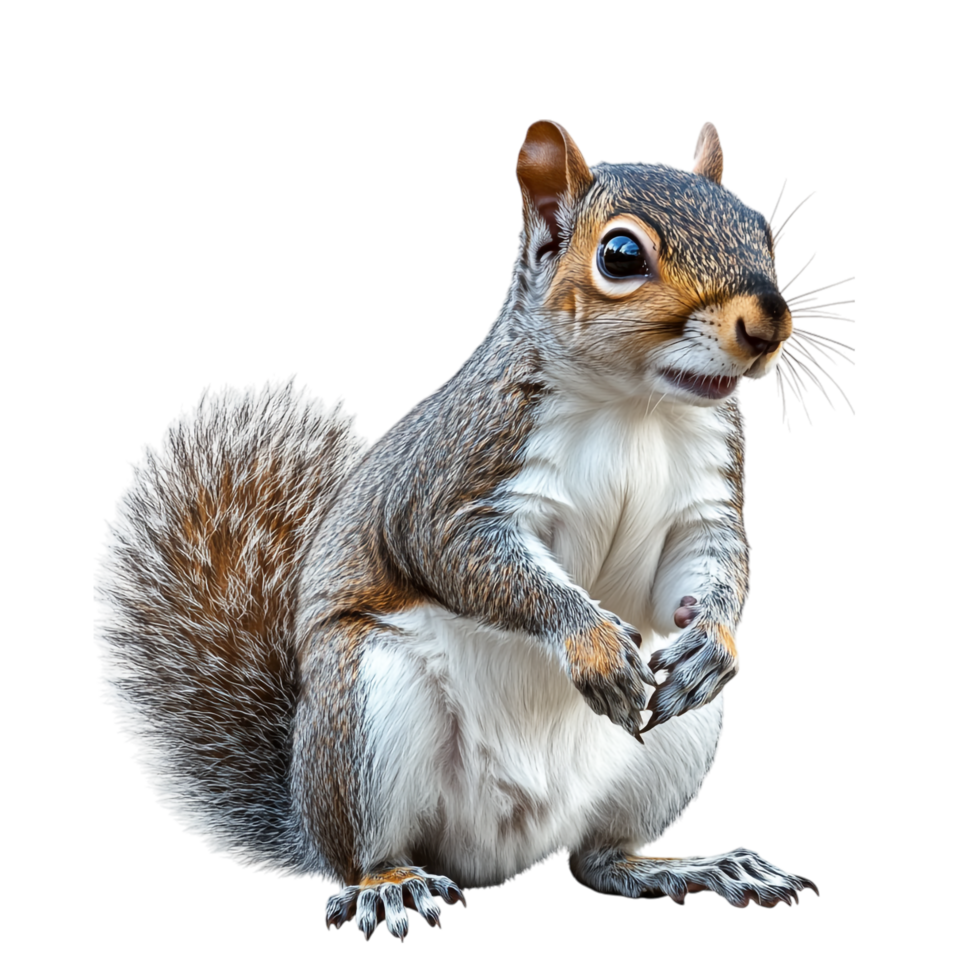 image of an isolated squirrel on a transparent background png