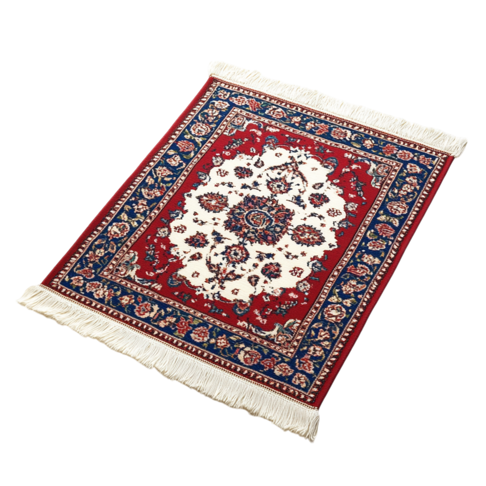 Ramadan prayer rug on a transparent background png