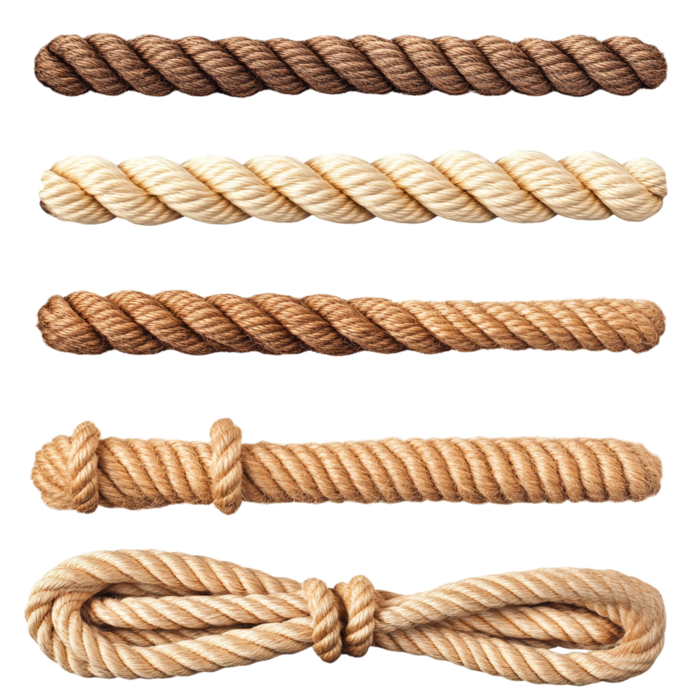 set of ropes on a transparent background png
