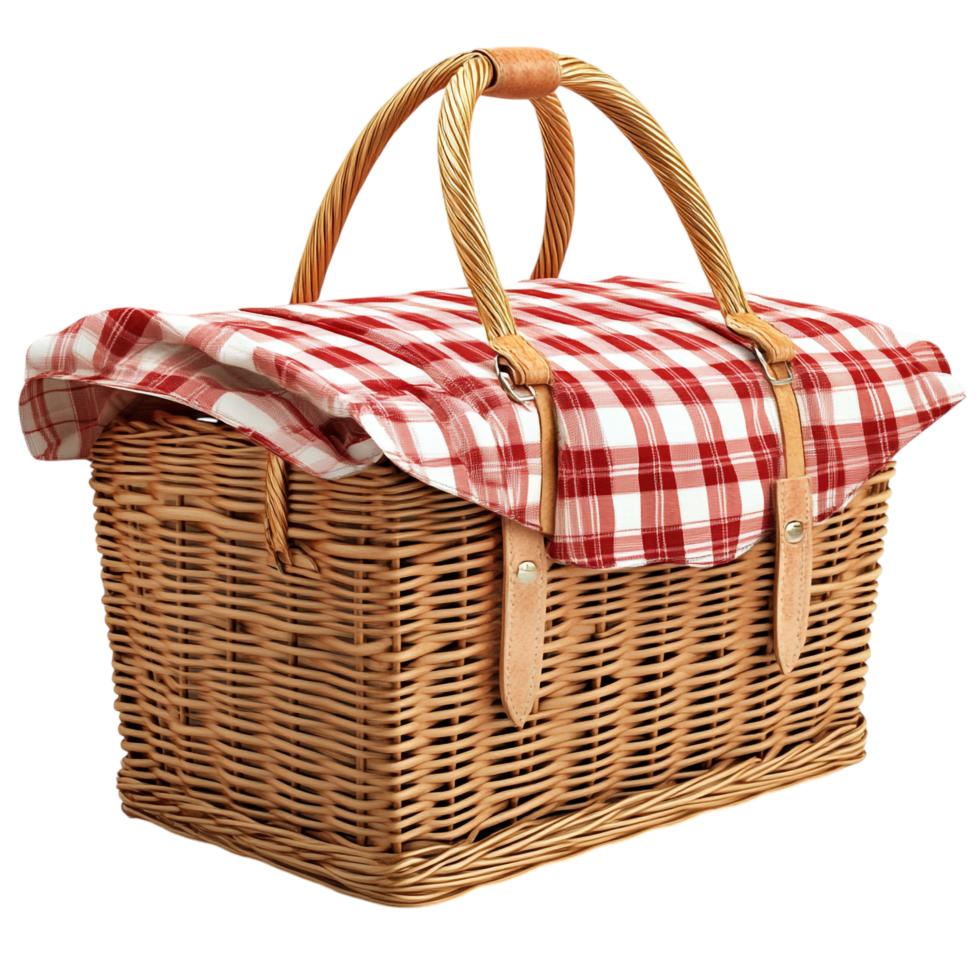 picnic basket on a transparent background png