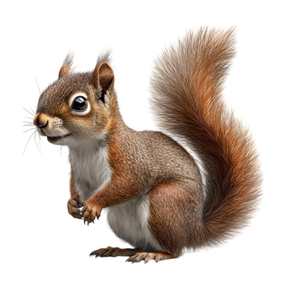image of an isolated squirrel on a transparent background png