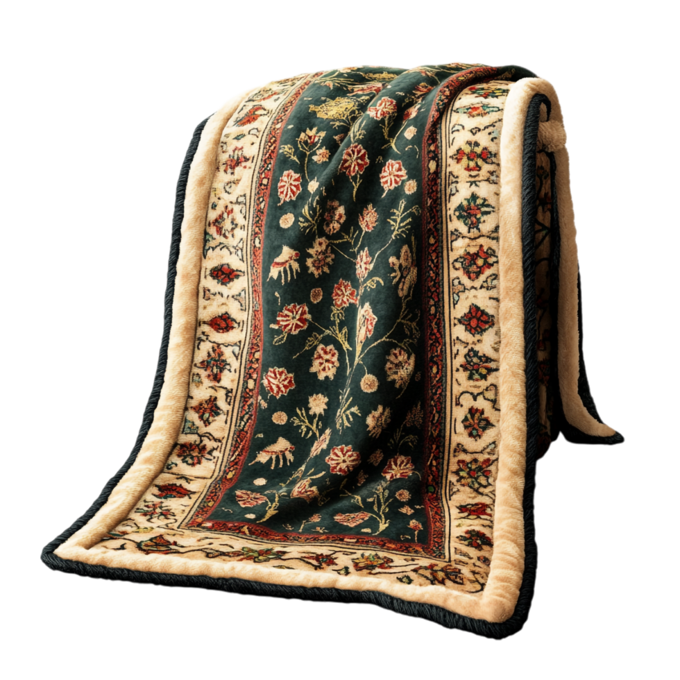 blanket on a transparent background rendered in 8K high detail png