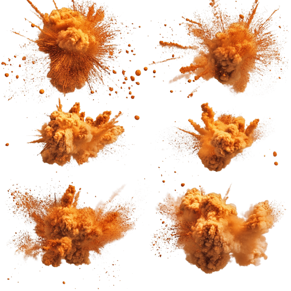 Explosion Set on transparent background png