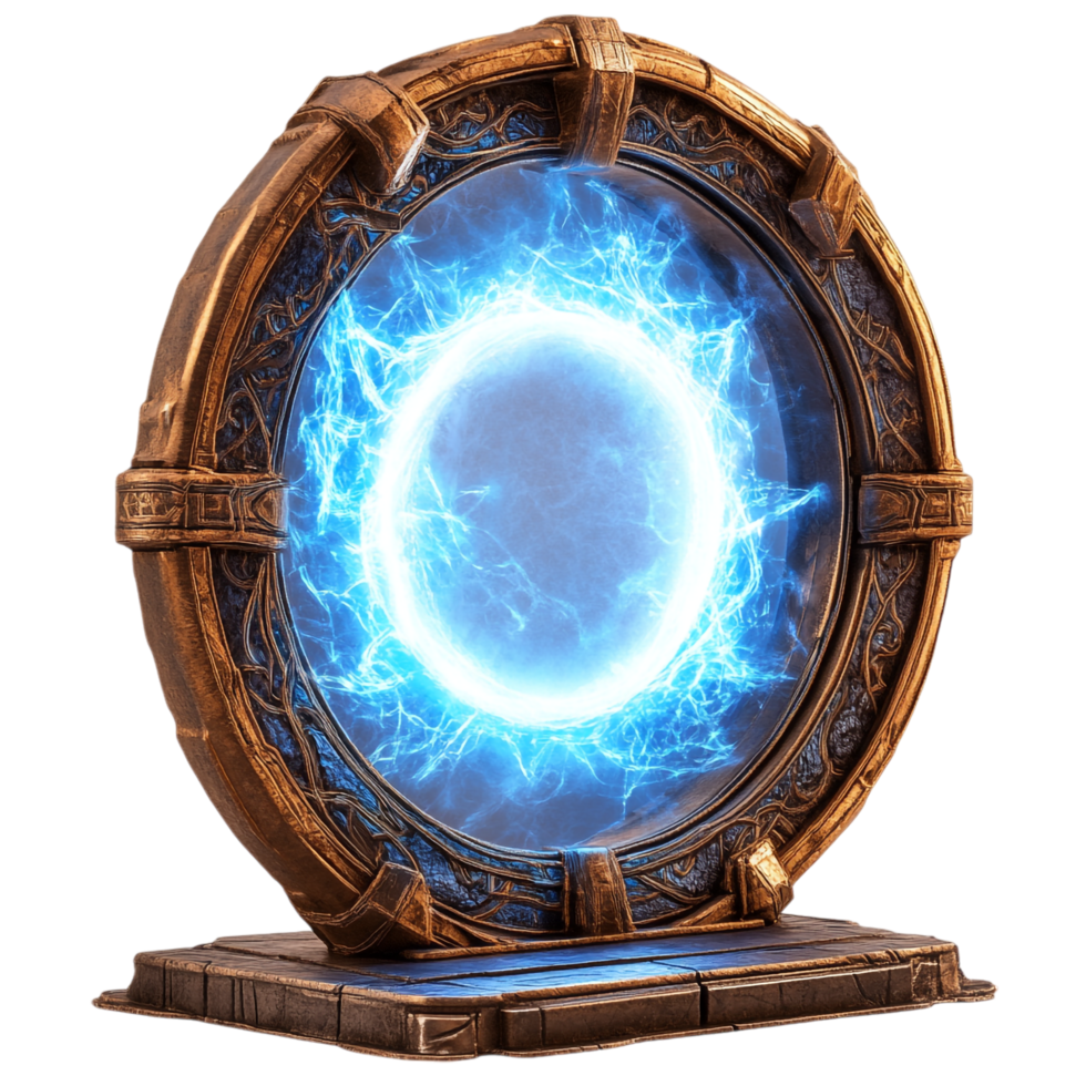 Energy Magic Portal Set on transparent background png