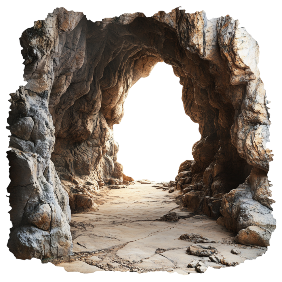 Cave View from Inside on transparent background png