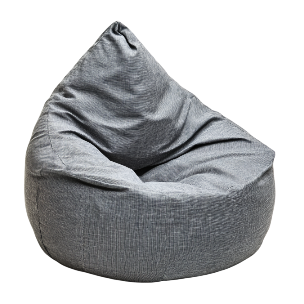 Bean bag chair isolated against a transparent background png