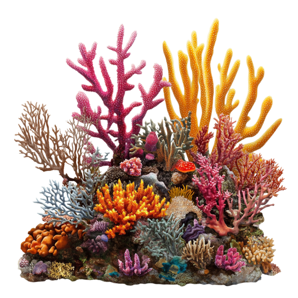 Corals on transparent background png