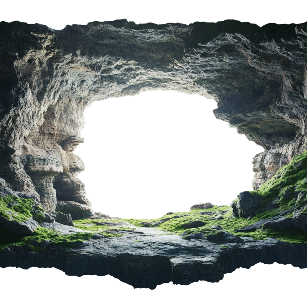 Cave View from Inside on transparent background png