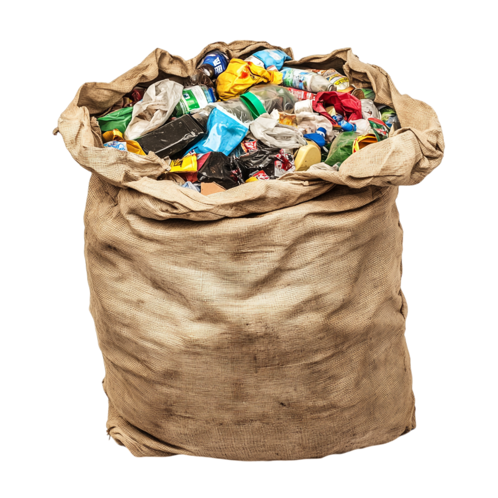 Bag of Garbage on transparent background png