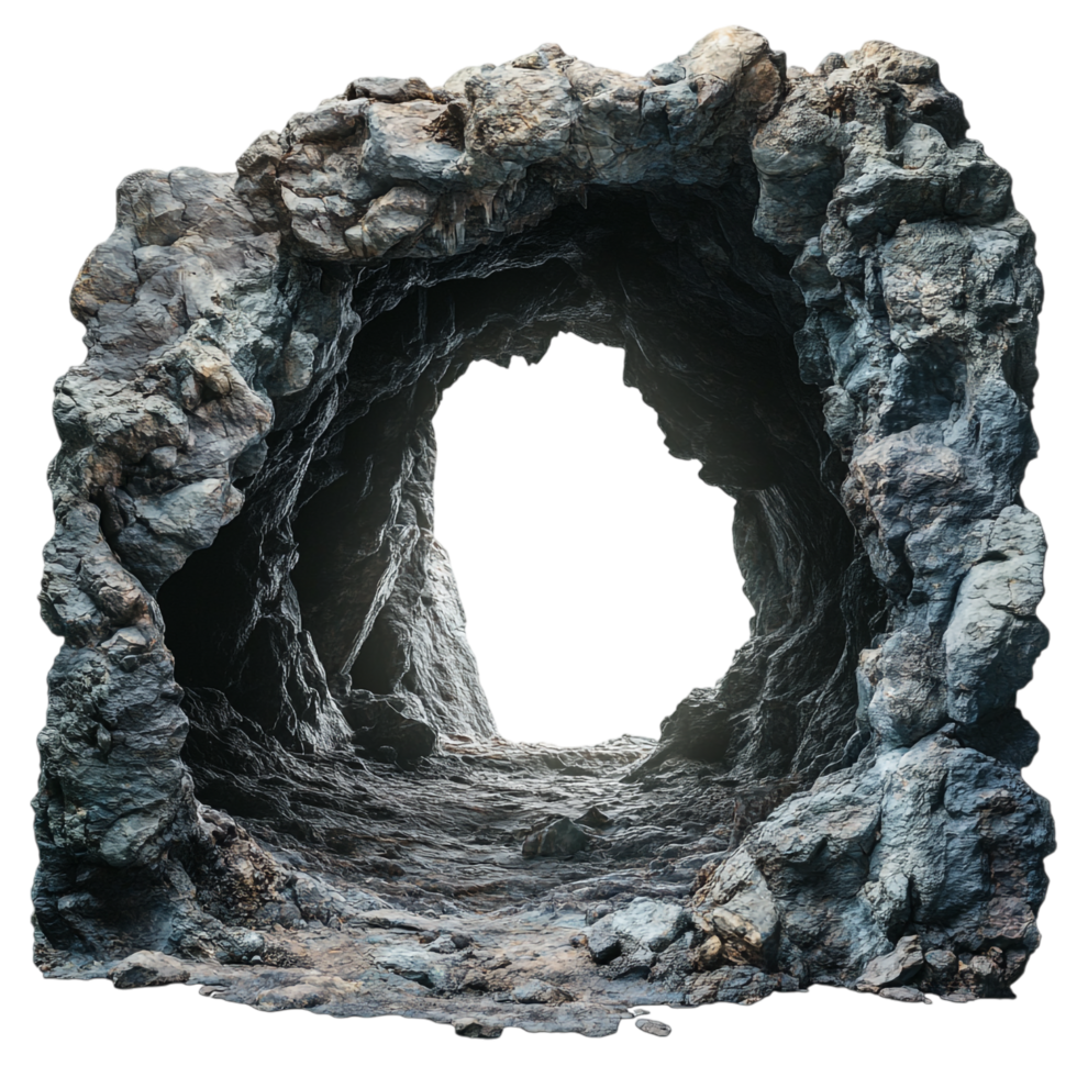 Cave View from Inside on transparent background png