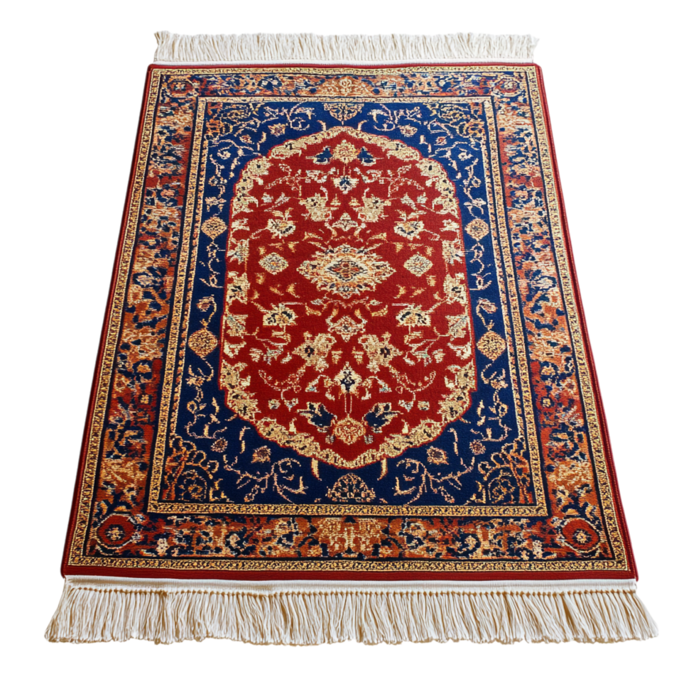 Ramadan prayer rug on a transparent background png