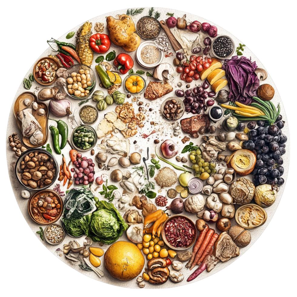 Artistic Representation of a Culinary World png