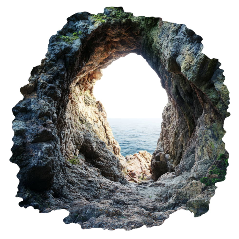 Cave View from Inside on transparent background png