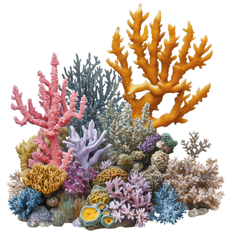 Corals on transparent background png