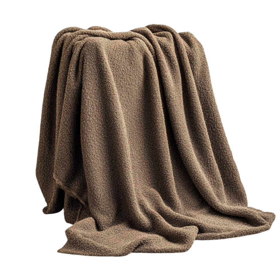 blanket on a transparent background rendered in 8K high detail png