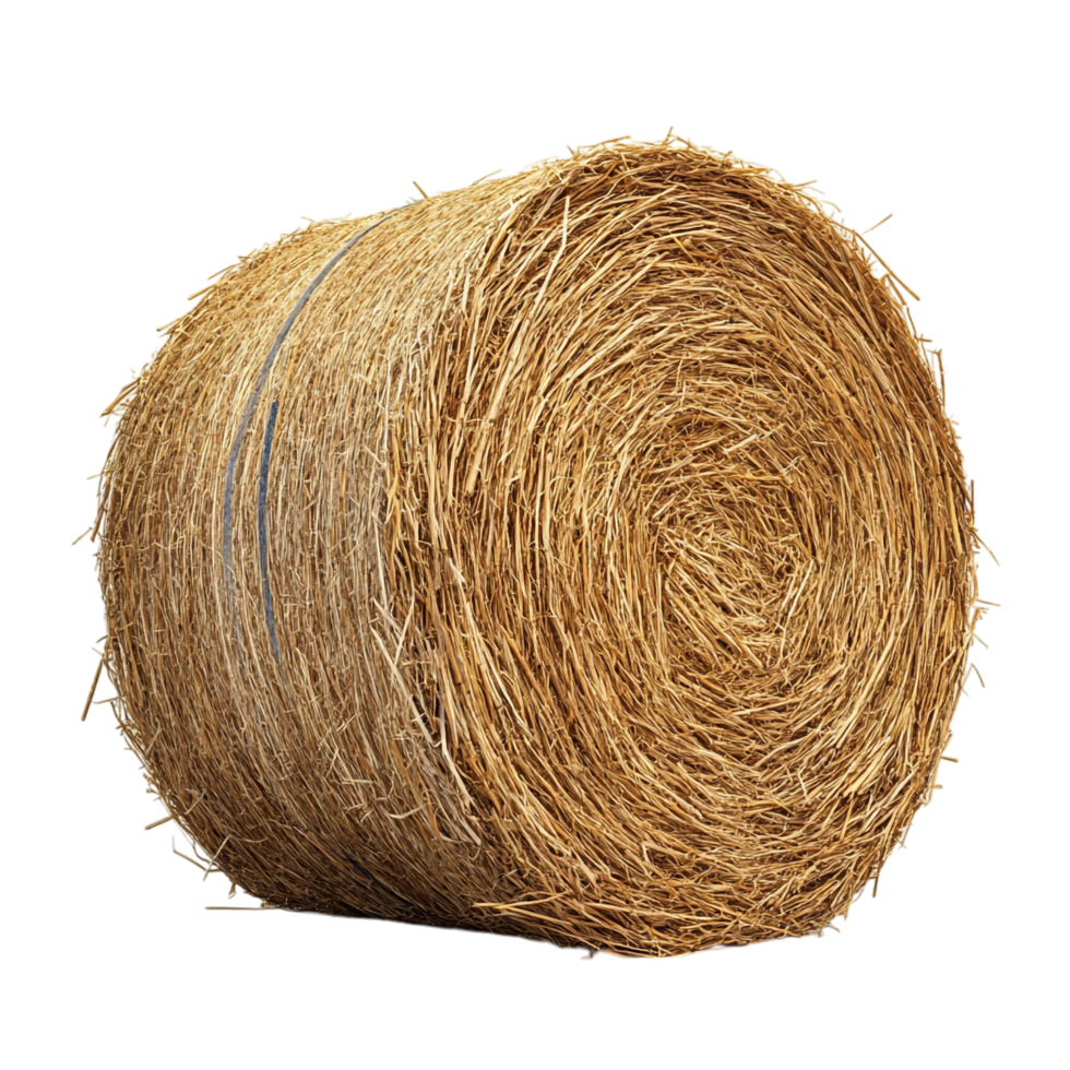 Round Hay Bale on transparent background png