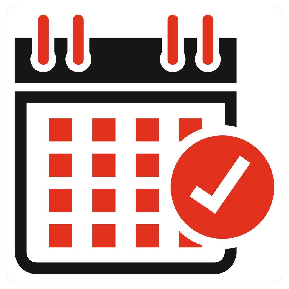 Event icon concept in red color vector
