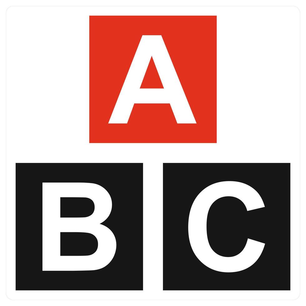 Language icon concept in red color vector
