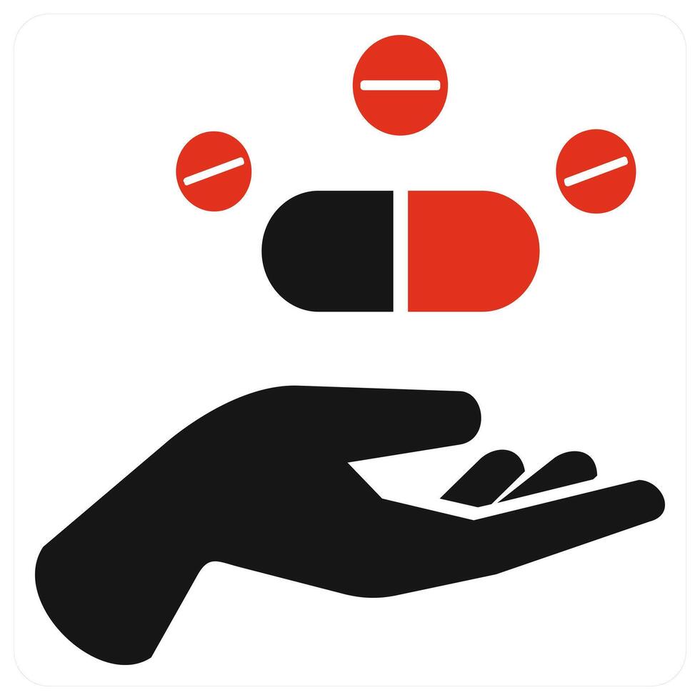Matchstick icon concept in red color vector
