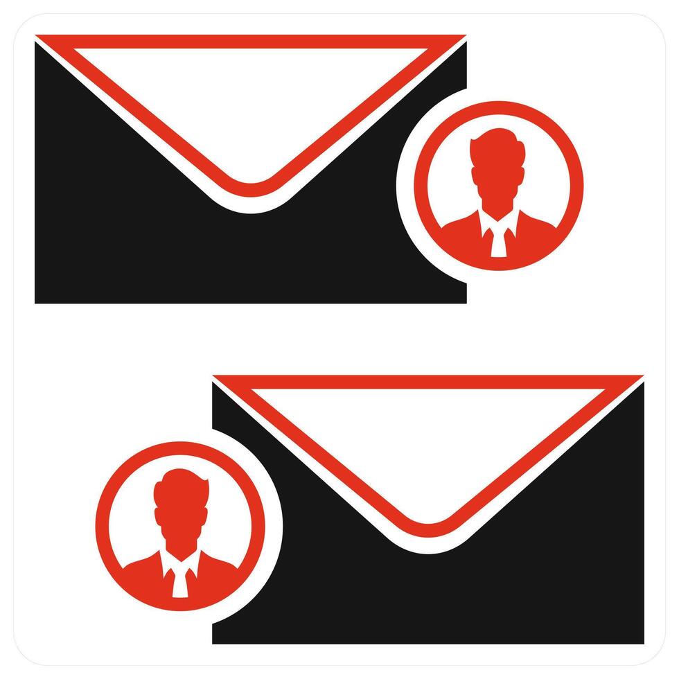 Manipulate icon concept in red color vector