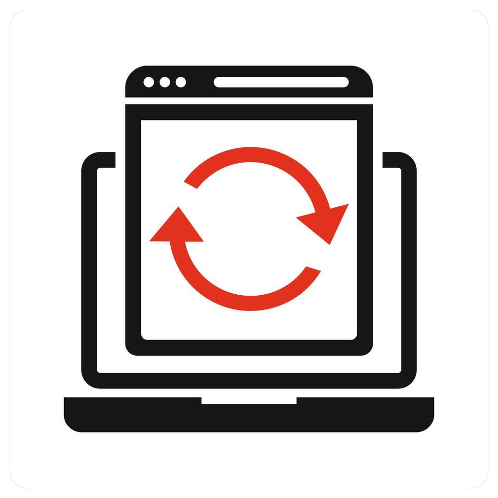 Personal Assesement icon concept in red color vector