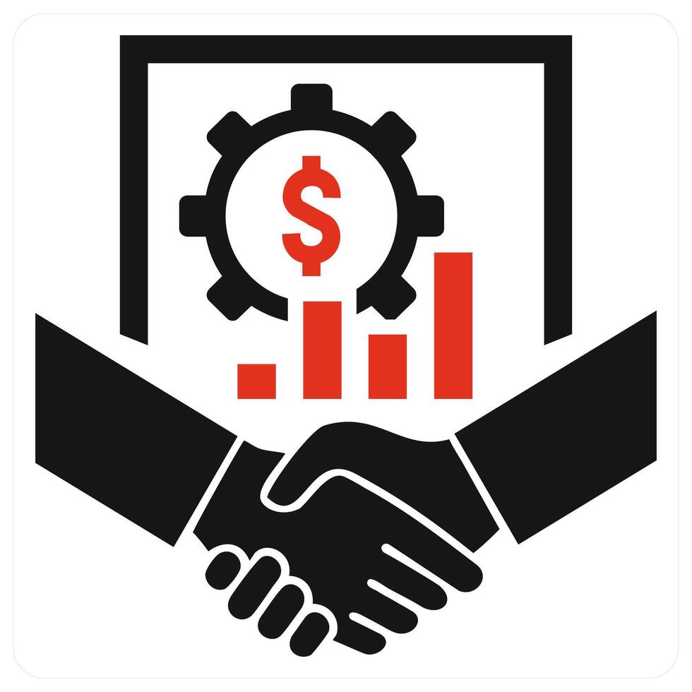 PIPR icon concept in red color vector
