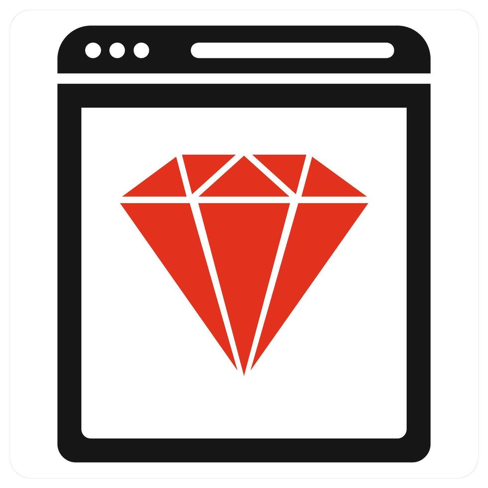 Quality concept in red color vector
