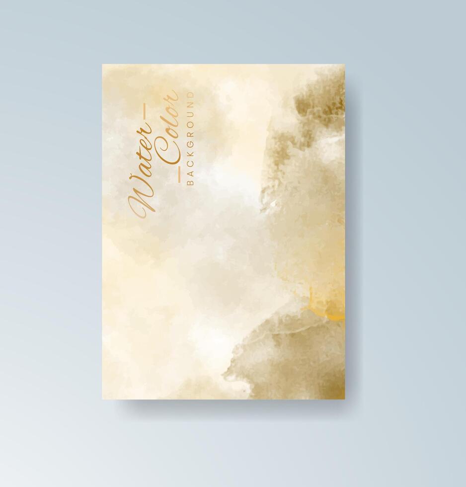 Bold primary color watercolor card for energetic branding. vector