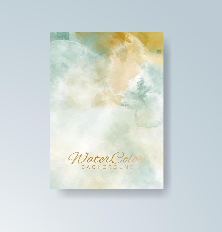 Earthy watercolor palette card for organic branding and invitations. vector