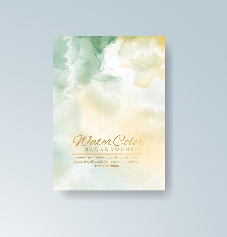 Delicate pastel watercolor card perfect for wedding invites, banners, or social posts. vector