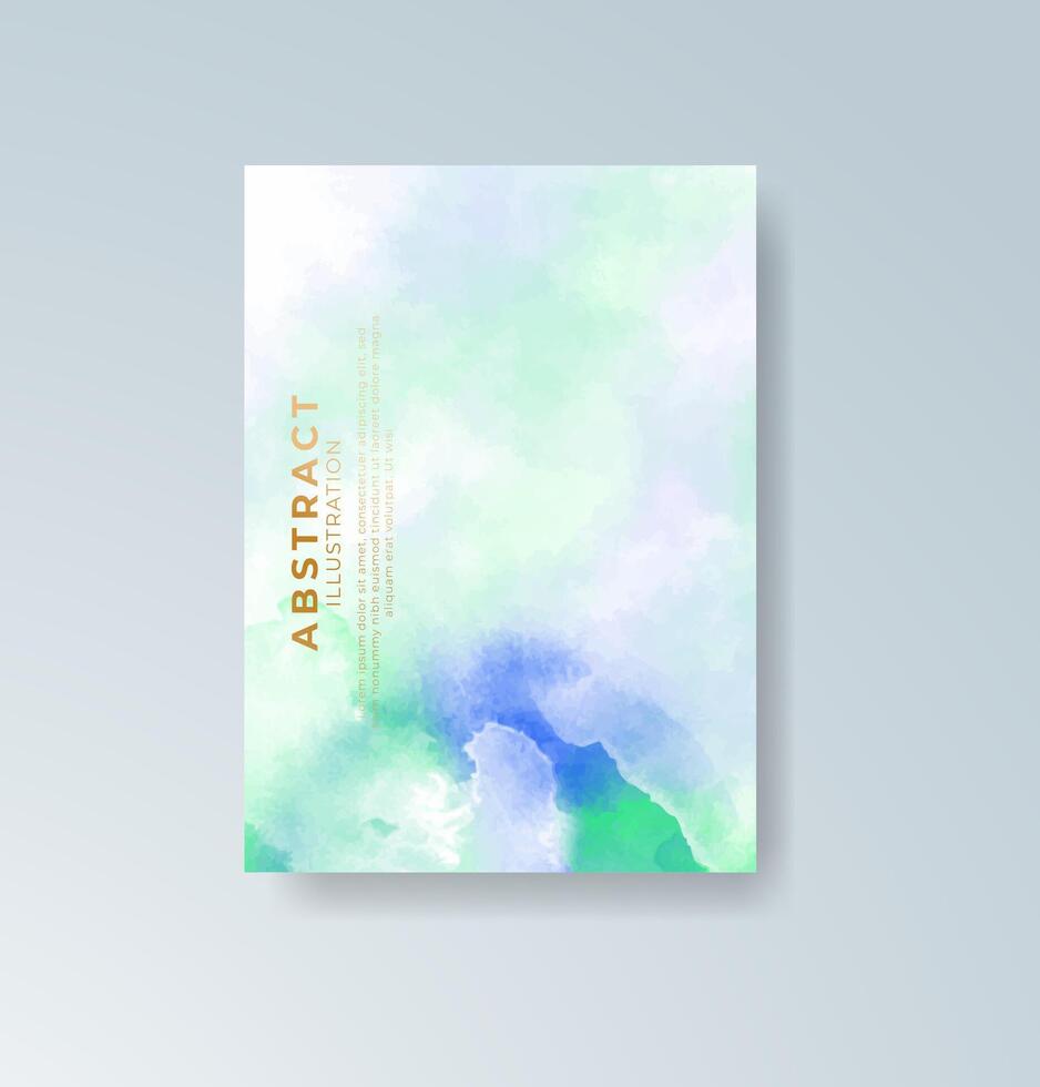 Artistic splash watercolor with rainbow tones. vector