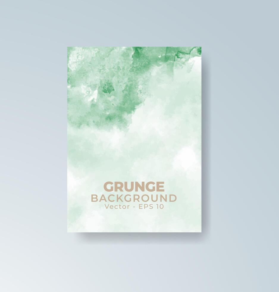 Morning mist watercolor card with smooth gradients. vector
