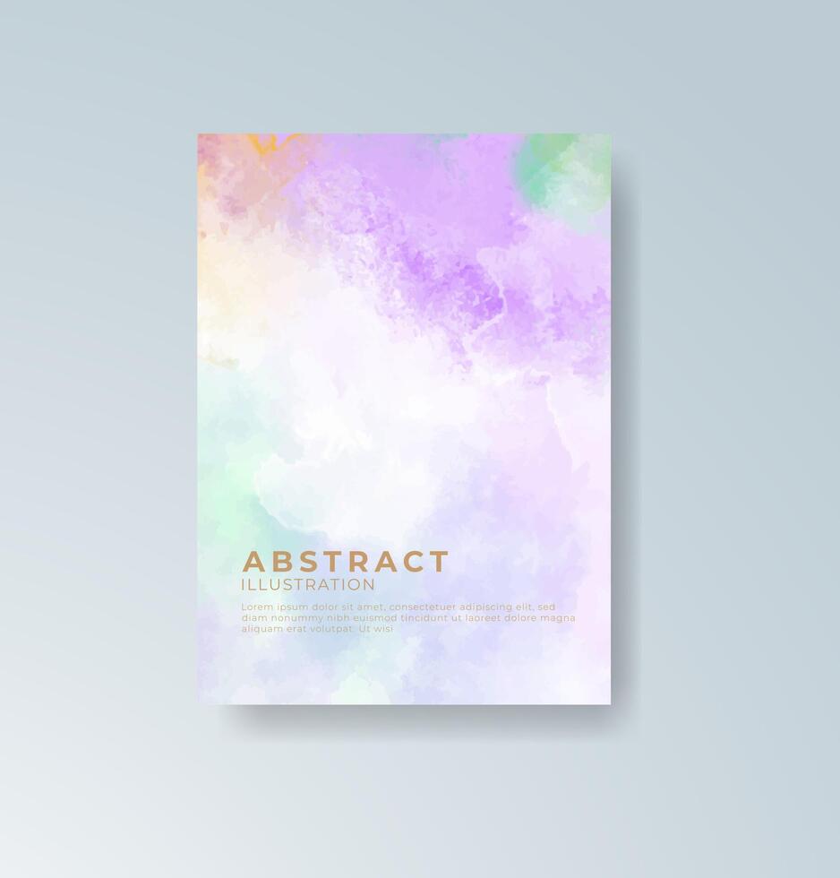 Lively fuchsia and teal watercolor background for bold design statements. vector