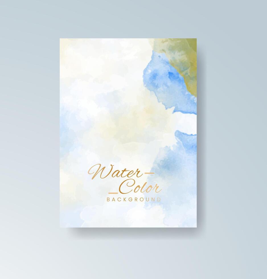 Deep emerald watercolor wash for botanical event branding. vector