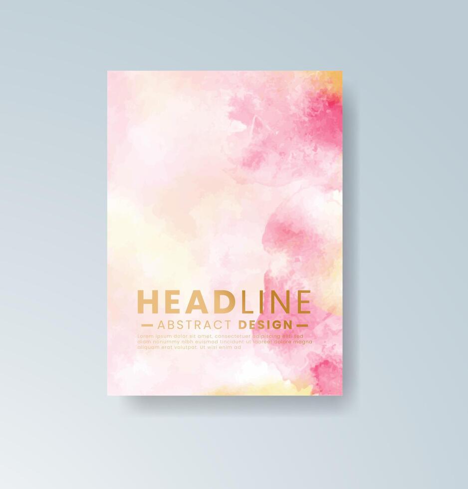 Sunset burst watercolor effect for vibrant greeting card designs. vector