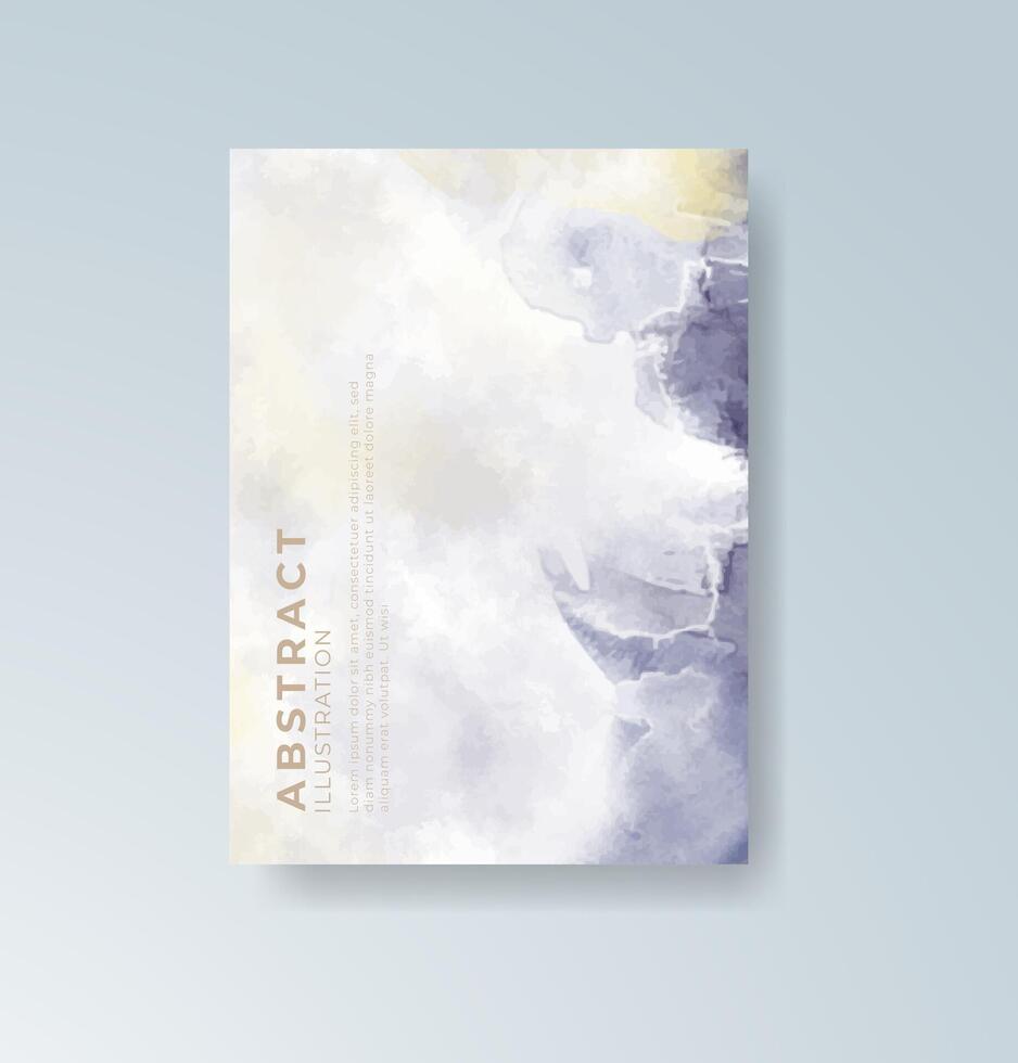 Watercolor splash card for lifestyle blogs or social media headers. vector