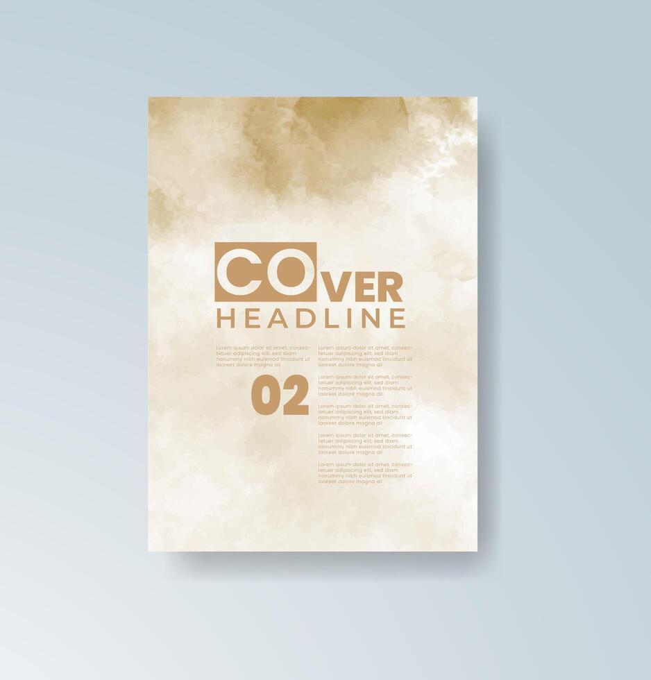 Delicate gradient watercolor card for a smooth and polished look. vector