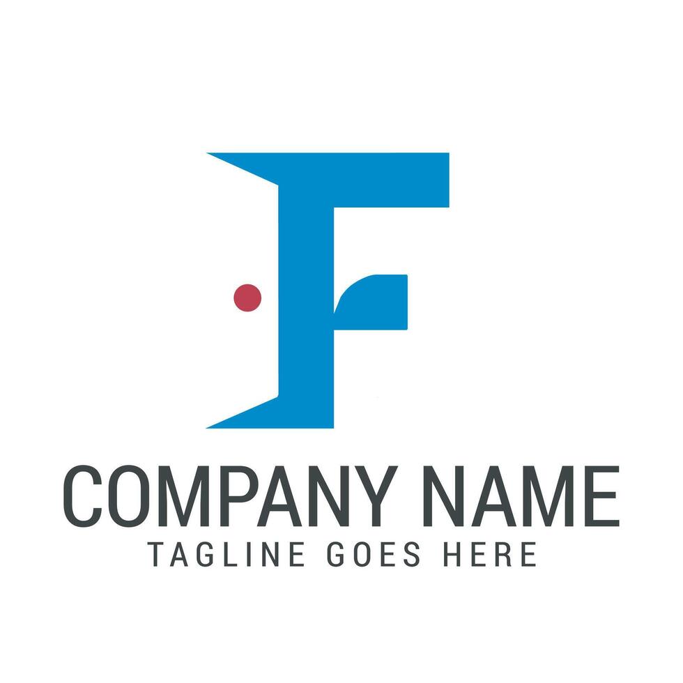Creative Letter F With Door Modern, and Elegant Logo Design vector