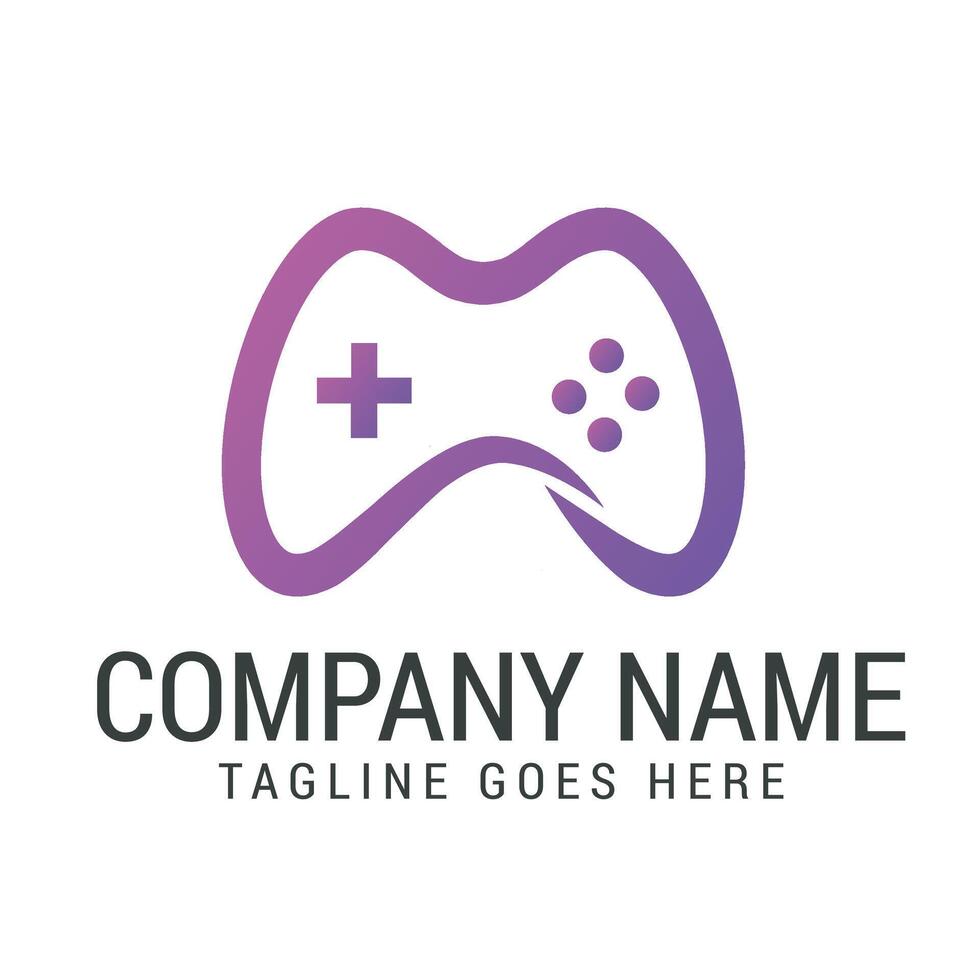 Letter M Gaming Infinity Joystick reative, Modern, and Elegant Logo Design vector