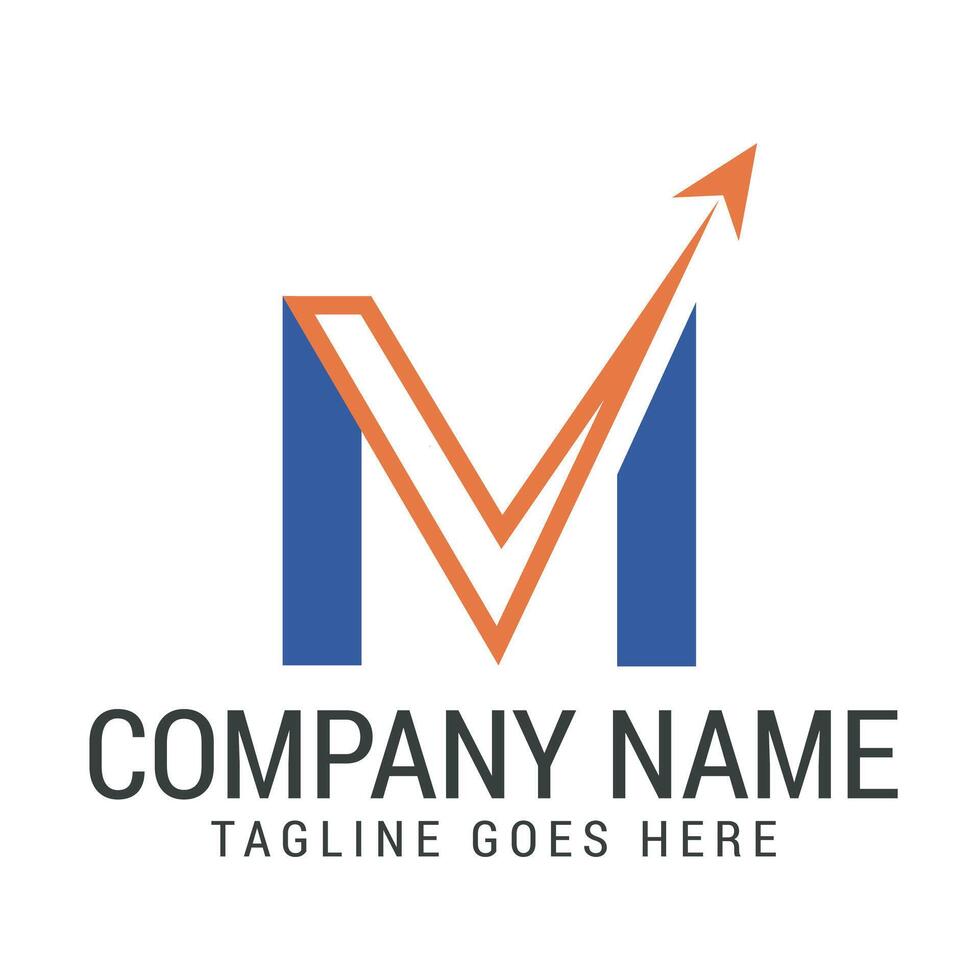 Creative Letter M Send Modern, and Elegant Logo Design vector